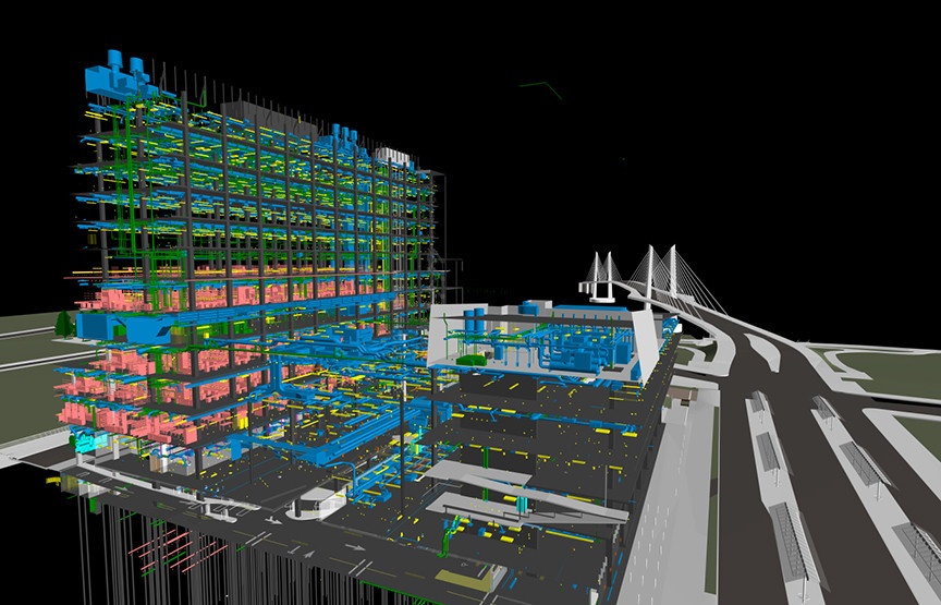 Information modeling. Бим модель города. 3д Макс проектирование зданий. BIM проектирование линейных объектов. Бим модель дороги.